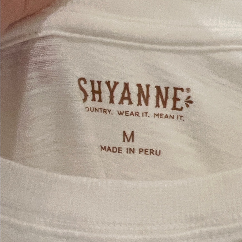 NEW Shyanne White and Brown Short Sleeve Tee - Picture 3 of 5